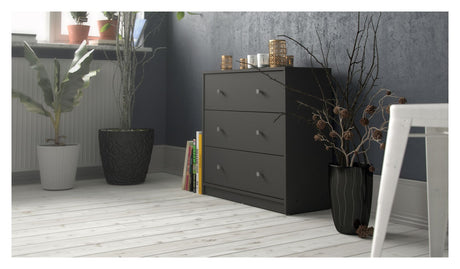 May Chest w/3 drawers - Gray foil