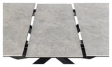 Irwine, dining table 168/210cm - gray