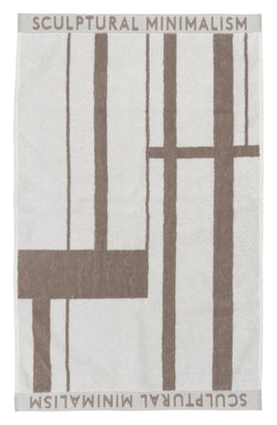 Minimal Towel 50x80, Beige/Off White