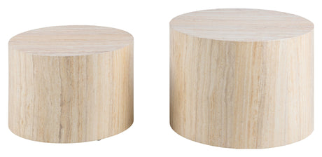 Dice, coffee table set Ø58 - beige