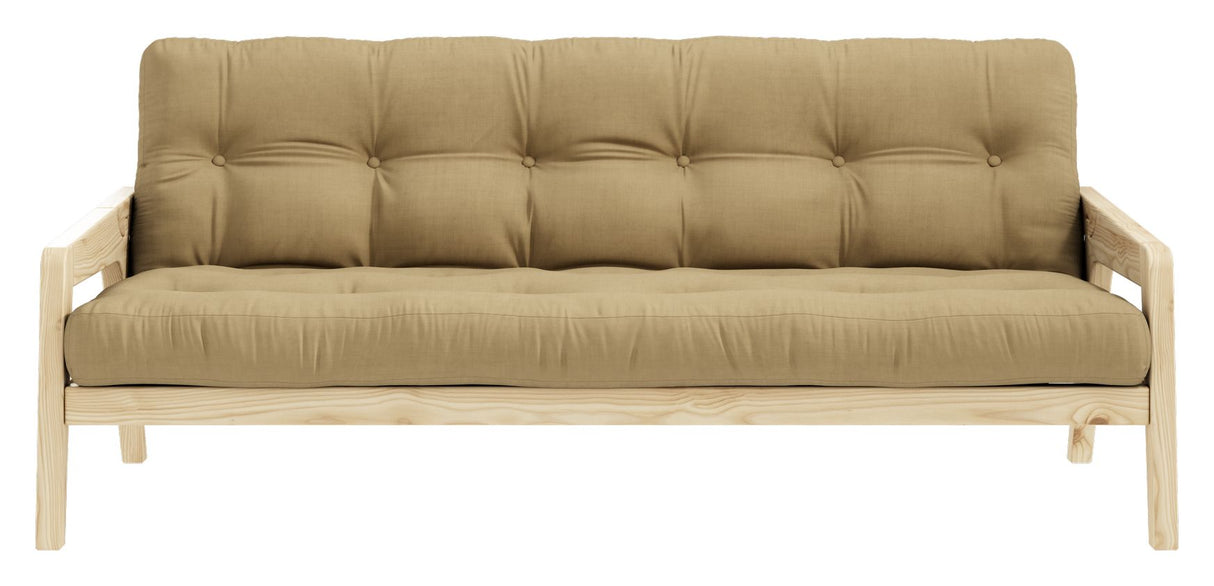 Grab Sofa Bed, Pine/Beige