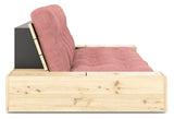 Base Sofa bed with Sideboxes, Sorbet Pink/nature