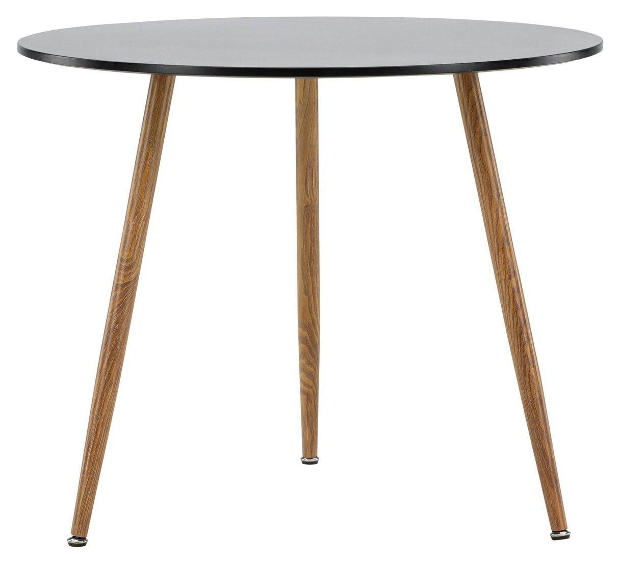 Polar Dining Table, Ø90, Dark oak look