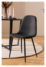 Celia, dining chair - black