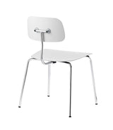 KEVI 2060 Dining chair, White/Chrome