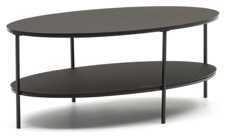 Fideia Coffee Table, Black, Ø110