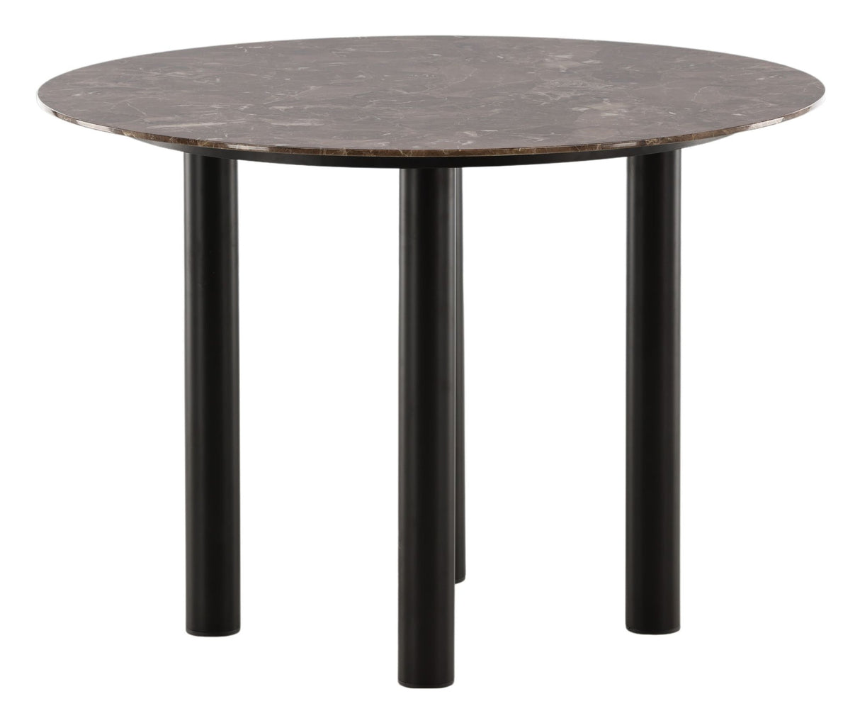 Sea Stone Dining Table, Glass, Black, Ø106