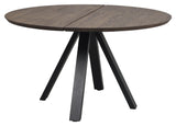 Carradale, dining table Ø130 - brown/oak