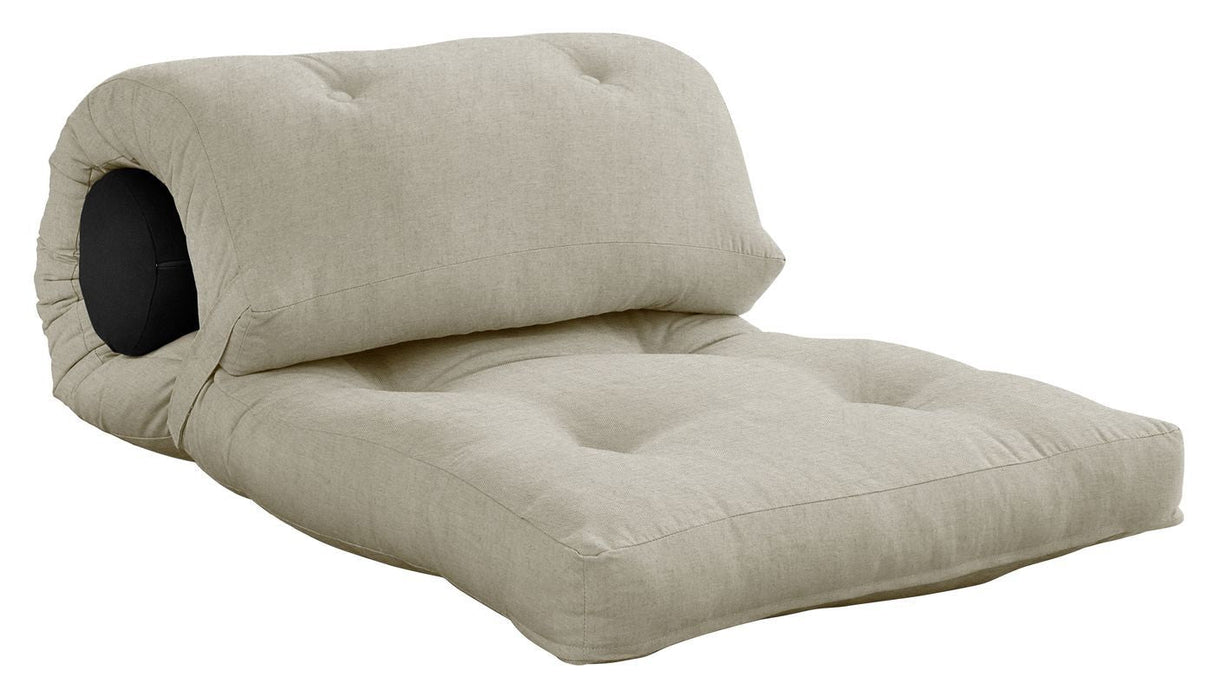 Wrap Futon, Linen/Dark Gray