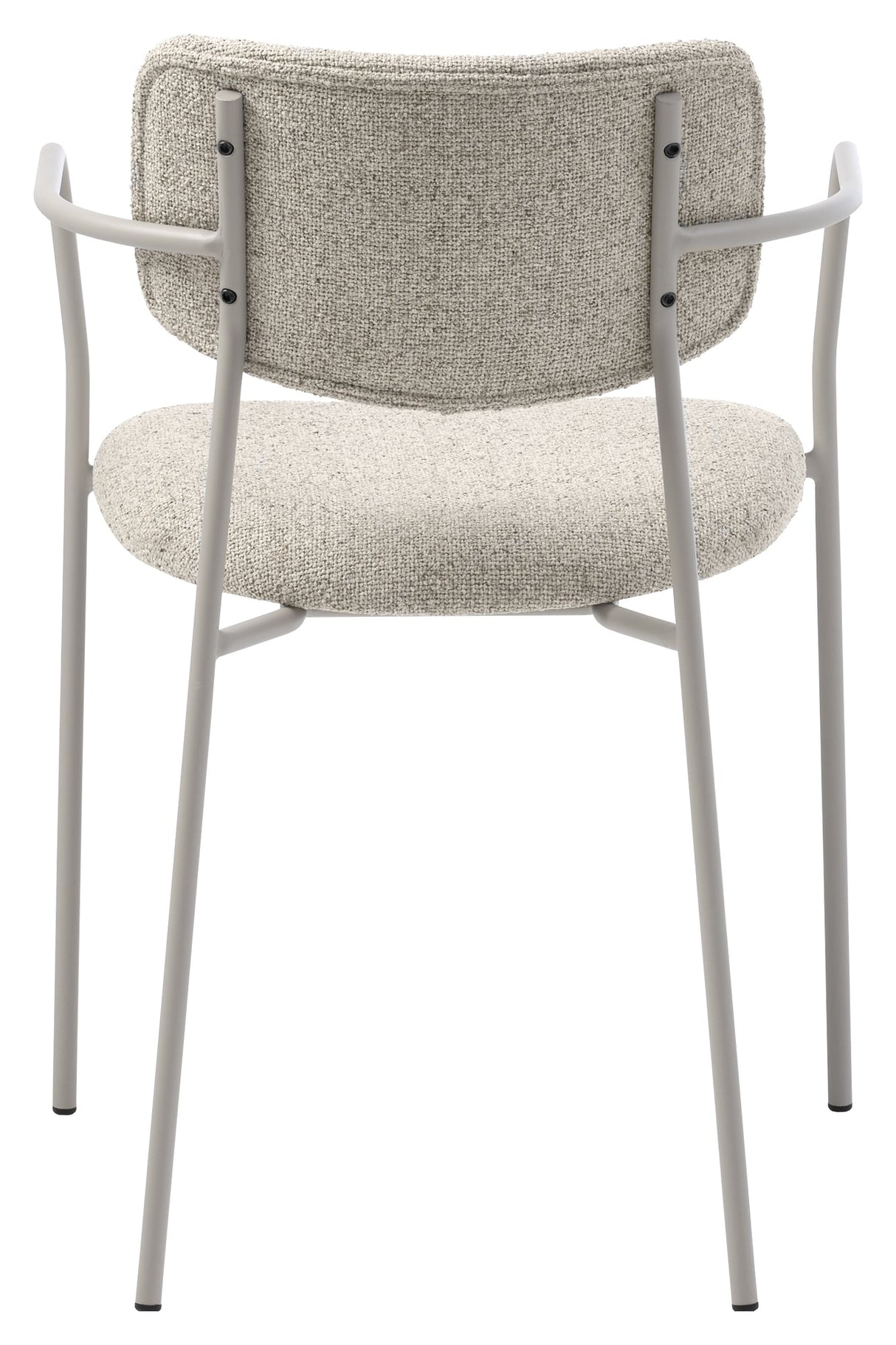 Zama, dining chair w/armrests – off white