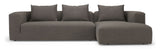 Kornum Sofa with chaise longue right, Taupe