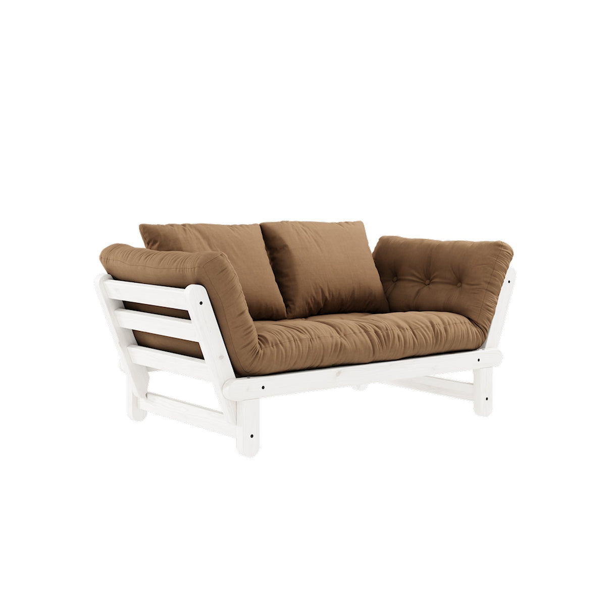 Beat, sofa bed, mocca/white