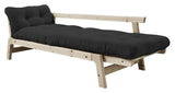 Step Sofa bed, Dark Gray/Nature