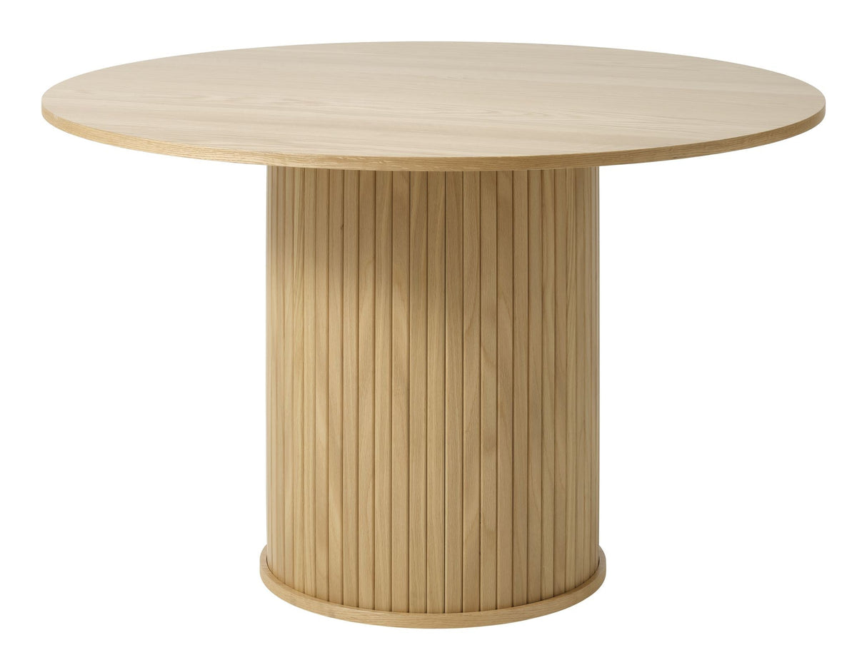 Malmö Dining table, Nature oak, Ø120