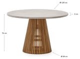 Alcaufar round table gray, Ø 120 cm