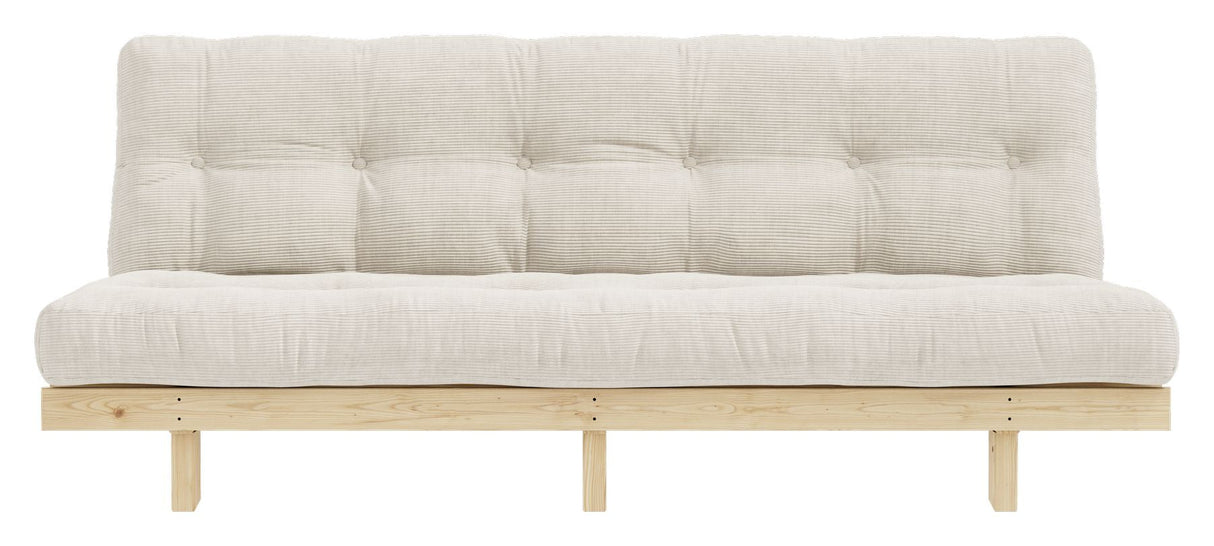 Lean Sofa bed, Pine/Ivory velvet