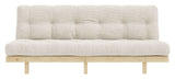 Lean Sofa bed, Pine/Ivory velvet