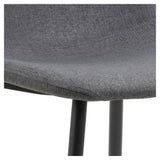 Celia, dining chair - dark gray