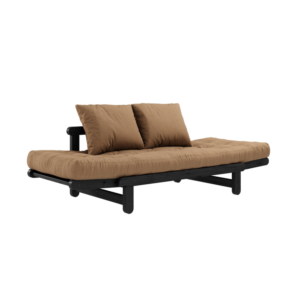 Beat, sofa bed, mocca/black