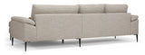 Nabbe 3-pers. Sofa with chaise longue, right, Sand fabric