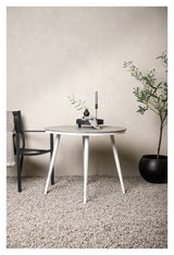 Break Garden Table Ø90 - Gray/White