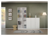 Basic Bookcase - White H:203 B:40