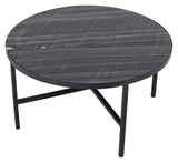 Bloomingville Estelle Coffee Table, Gray, Marble, Ø76