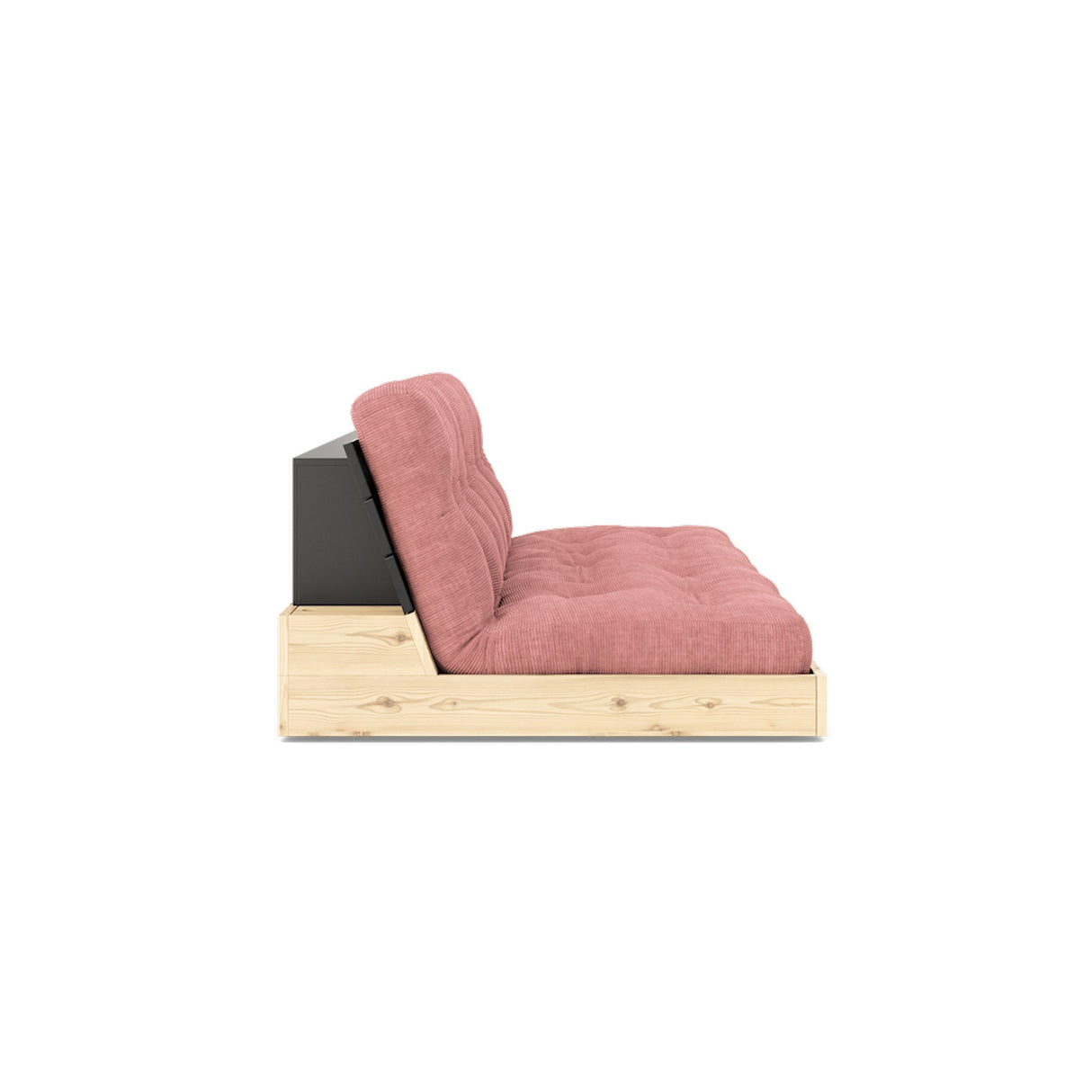 Base Sofa bed, Sorbet Pink/black