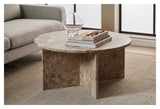 Vega, coffee table Ø90 - Latte brown