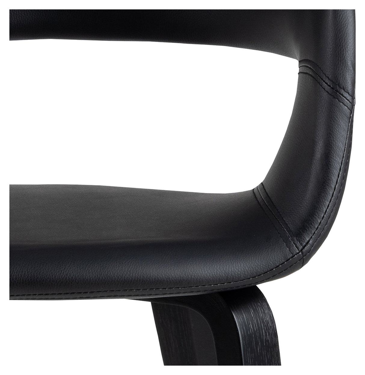 Nova, dining chair w/armrests - black