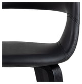 Nova, dining chair w/armrests - black