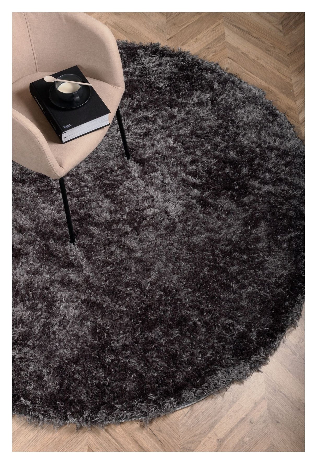 Natta Blanket Ø200 - Dark gray