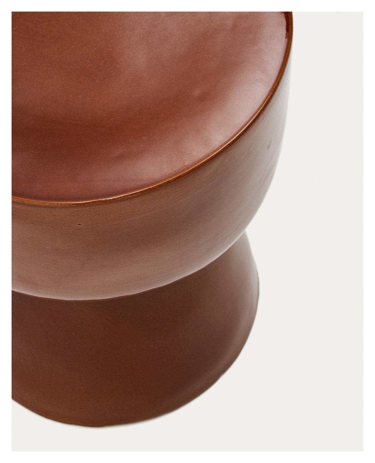 Mesquida side table, brown Ø 35 cm