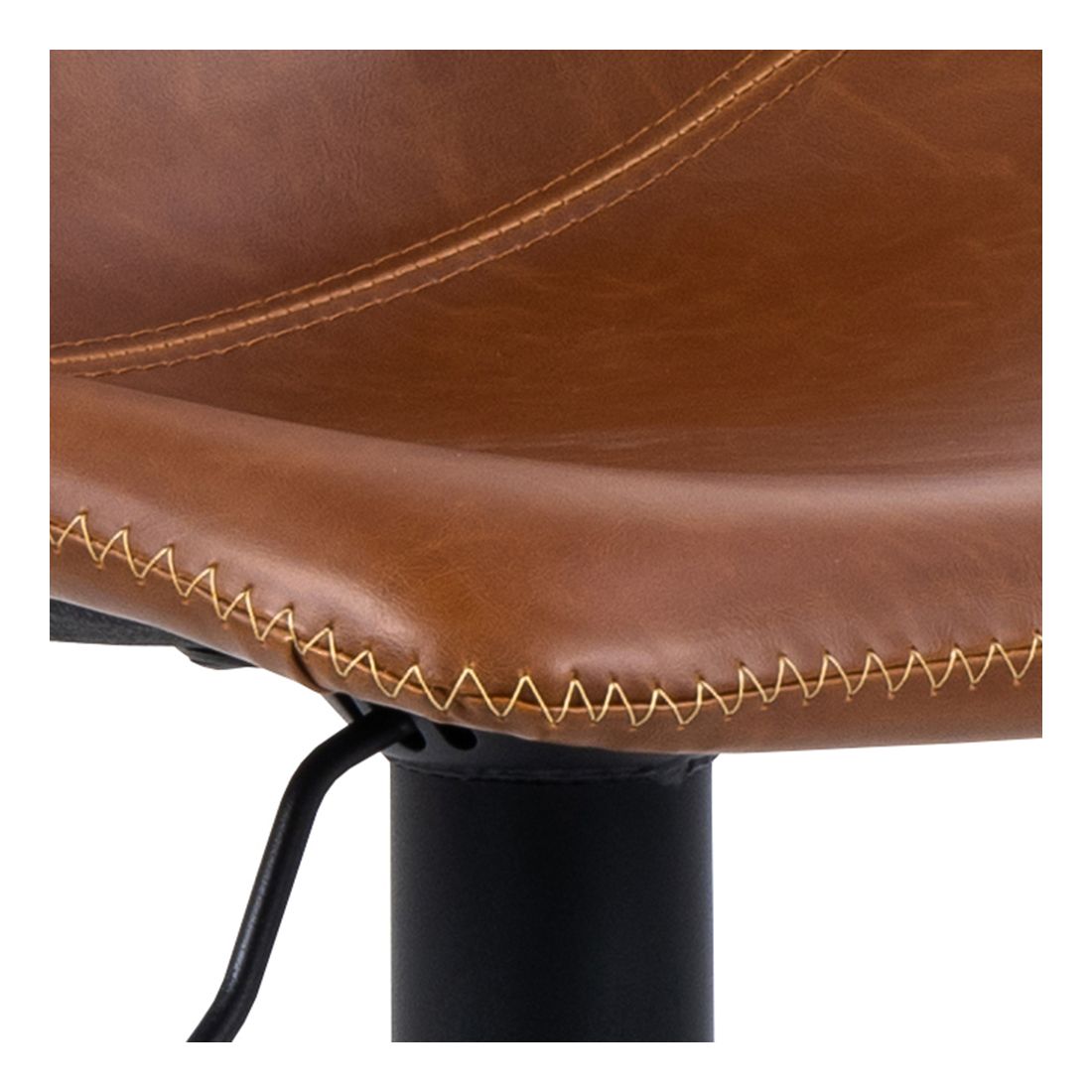 I_Oregon Bar stool, leather look cognac