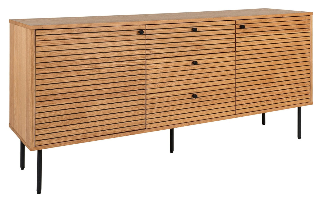 Kyoto, Sideboard 74cm, oak/black