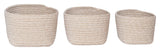 Cadima, Basket set of 3 -beige