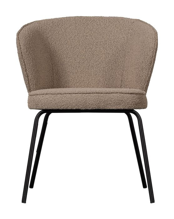 Admit Dining Chair, Beige Bouclé