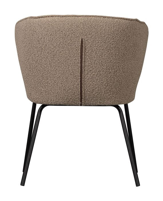 Admit Dining Chair, Beige Bouclé