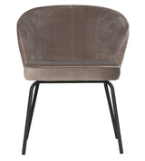 Admit Dining Chair - Khaki Velour