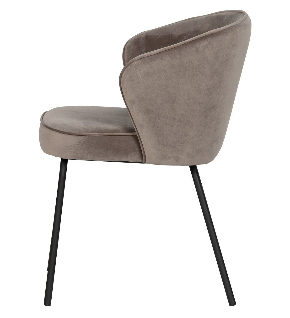 Admit Dining Chair - Khaki Velour