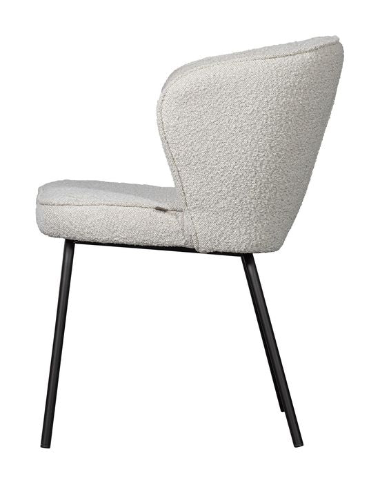 Admit Dining Chair, Natural Bouclé