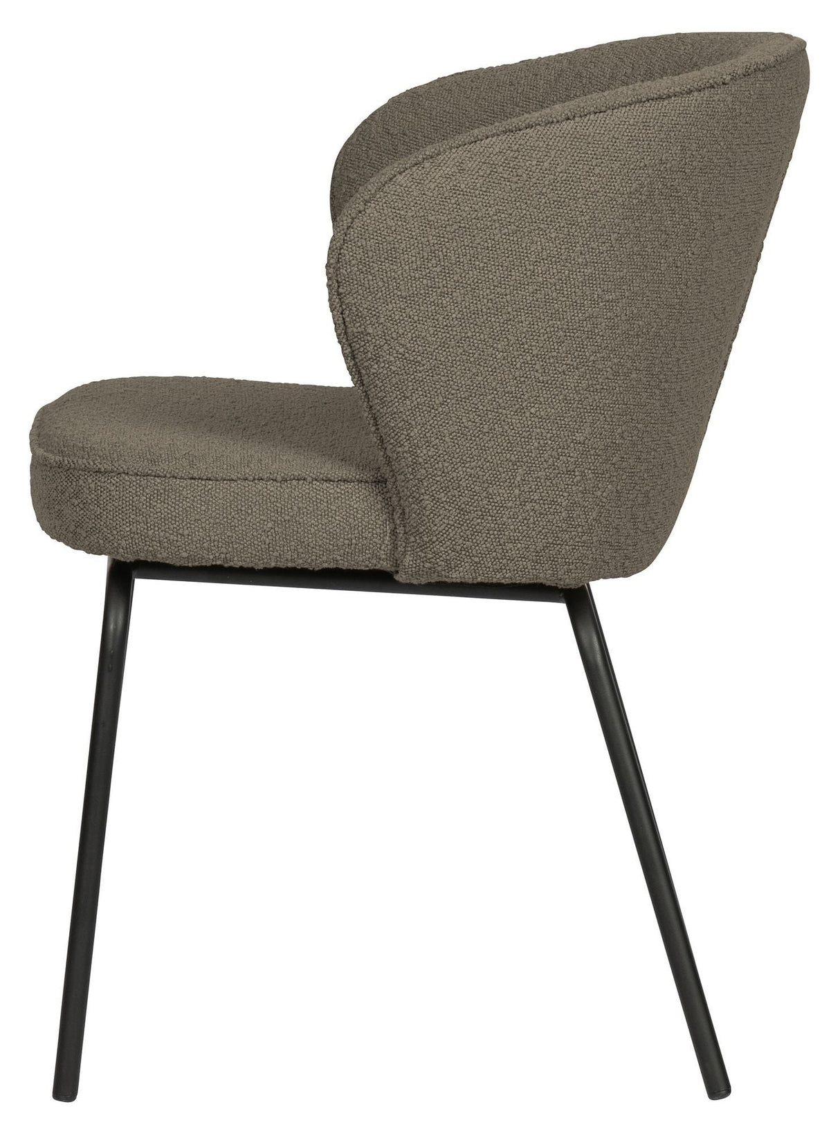 Admit Dining Chair, Nougat Bouclé