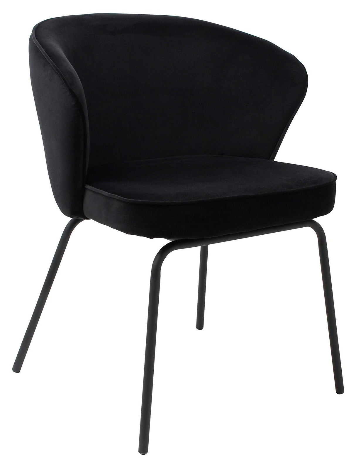 Admit Dining Chair - Black Velvet