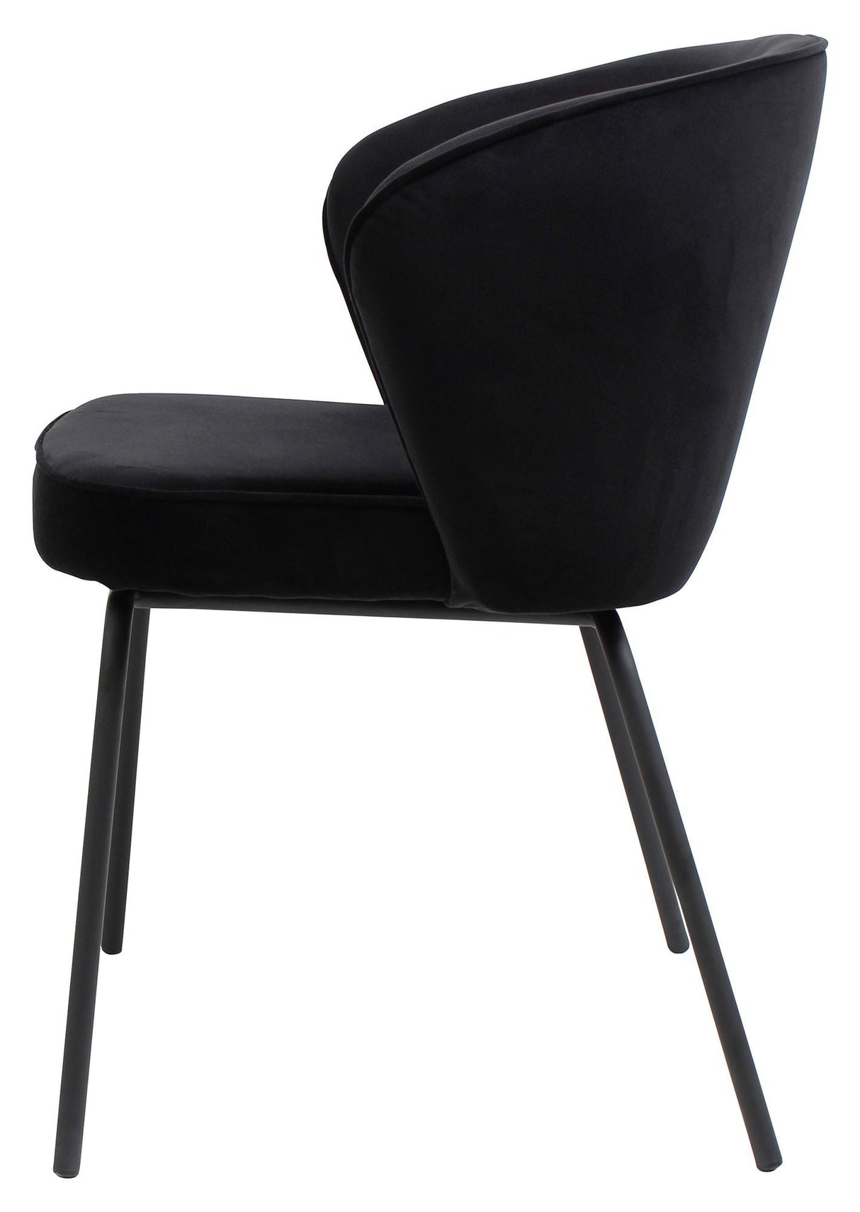 Admit Dining Chair - Black Velvet