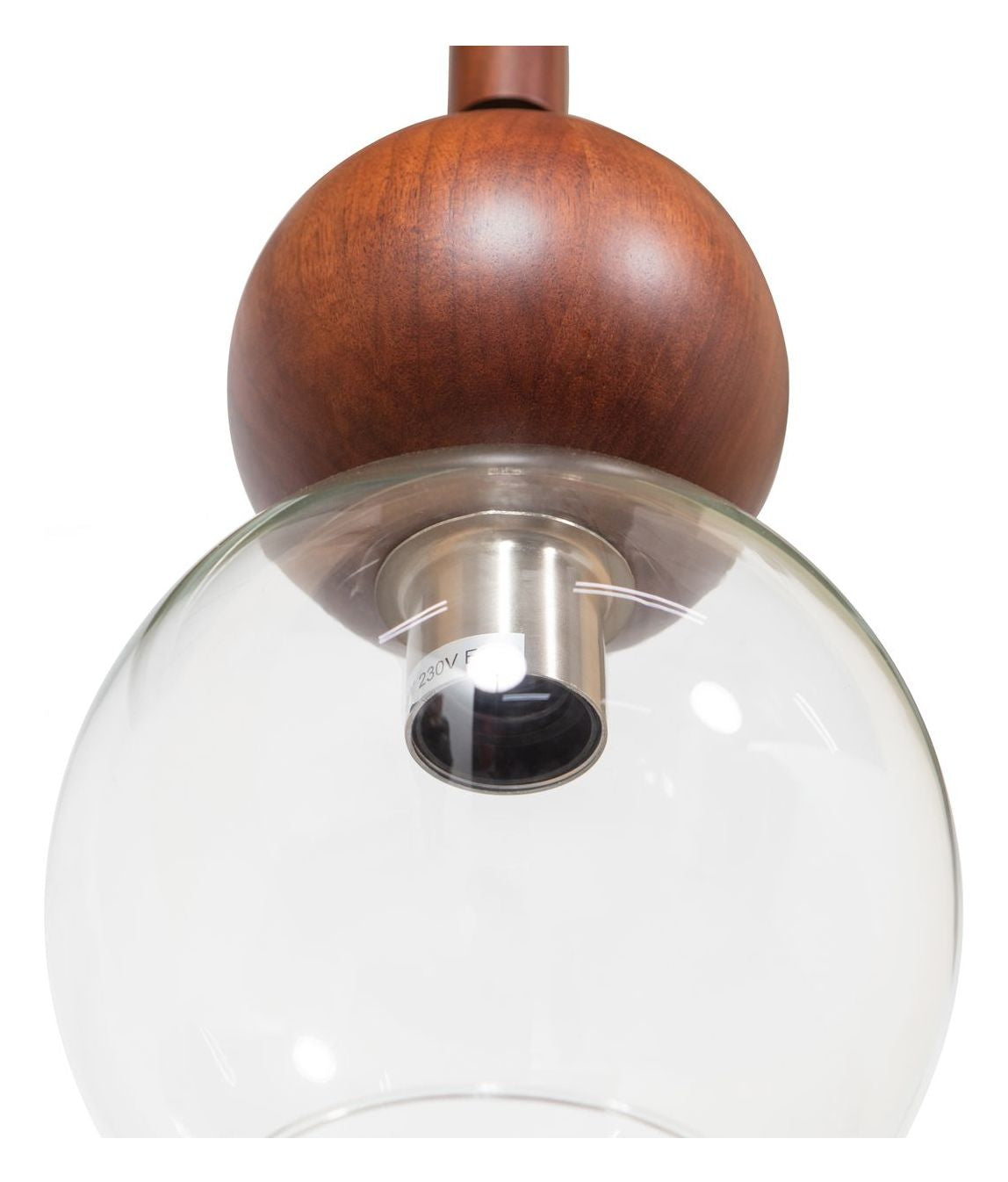 Babble Pendant Lamp, Glass, Walnut