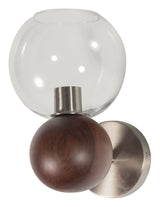 Babble Wall Lamp, Glass, Walnut