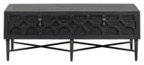 Bequest Coffee table with drawers, Black iron/Pine