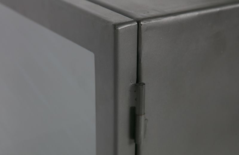 Bespoke Side table - Gray metal