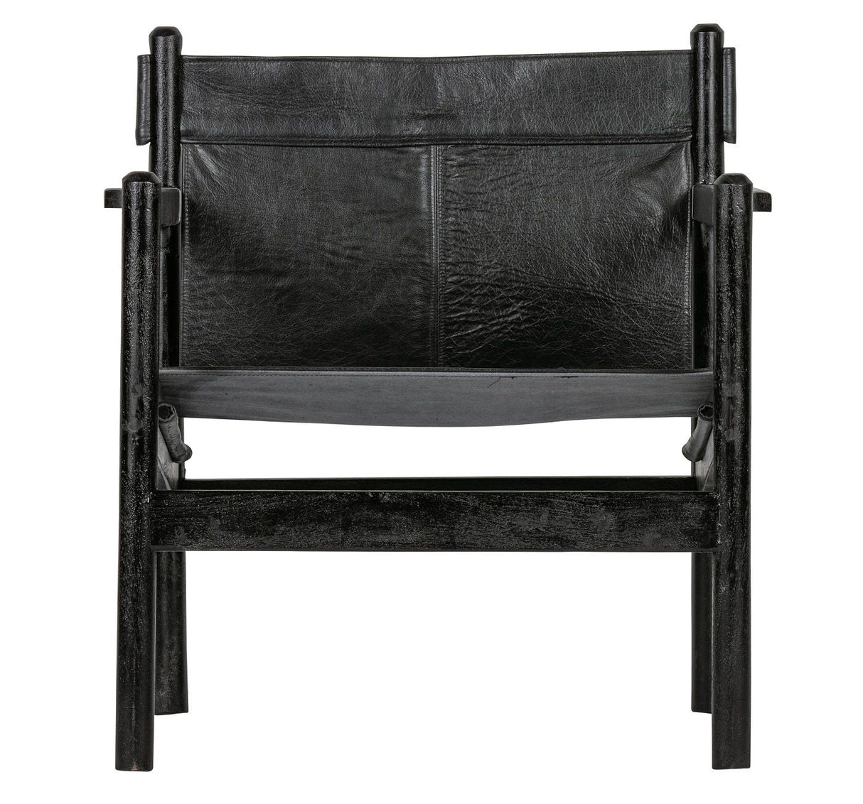 Chill lounge chair - black leather