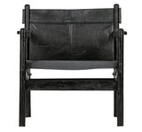 Chill lounge chair - black leather